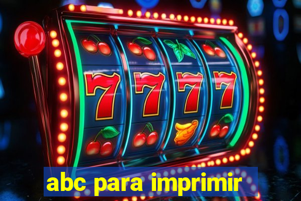 abc para imprimir